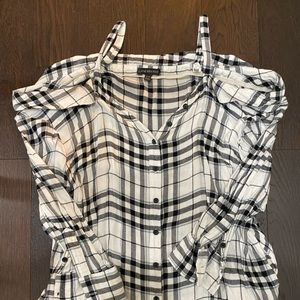 Off shoulder Lane Bryant flannel